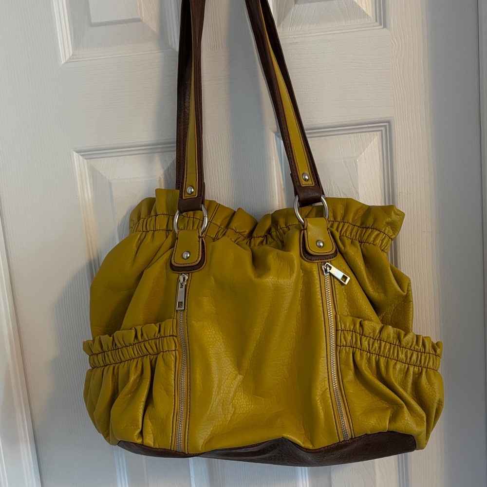 NWOT Yellow Slouch Purse